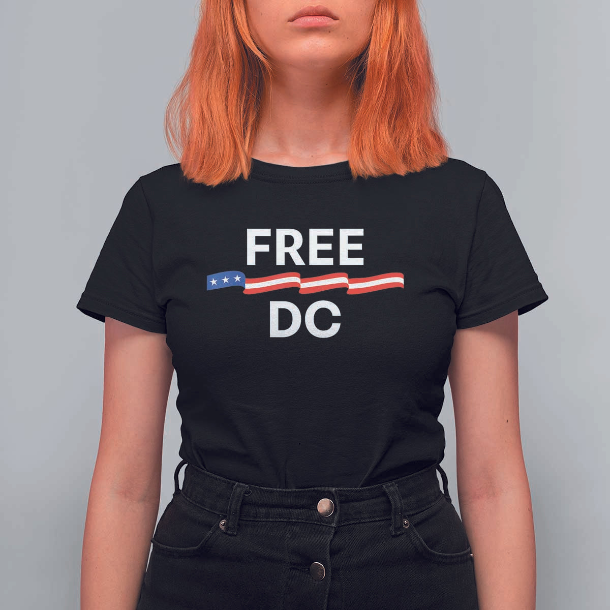 Free DC T Shirt For Women Defend Washington D.C. Statehood Rights - Wonder Print Shop
