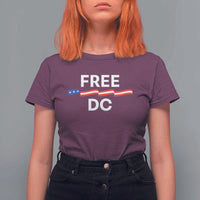 Free DC T Shirt For Women Defend Washington D.C. Statehood Rights - Wonder Print Shop