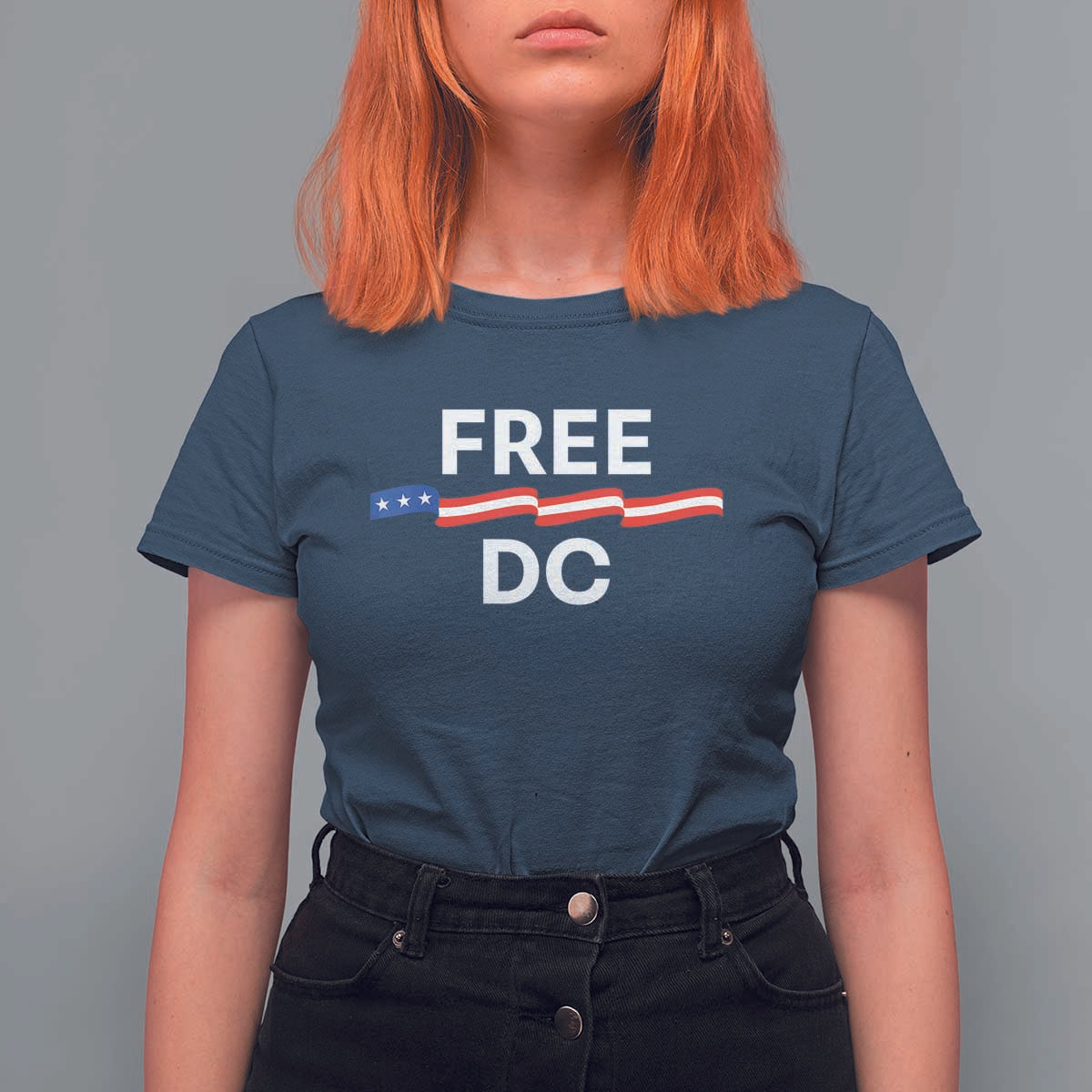 Free DC T Shirt For Women Defend Washington D.C. Statehood Rights - Wonder Print Shop