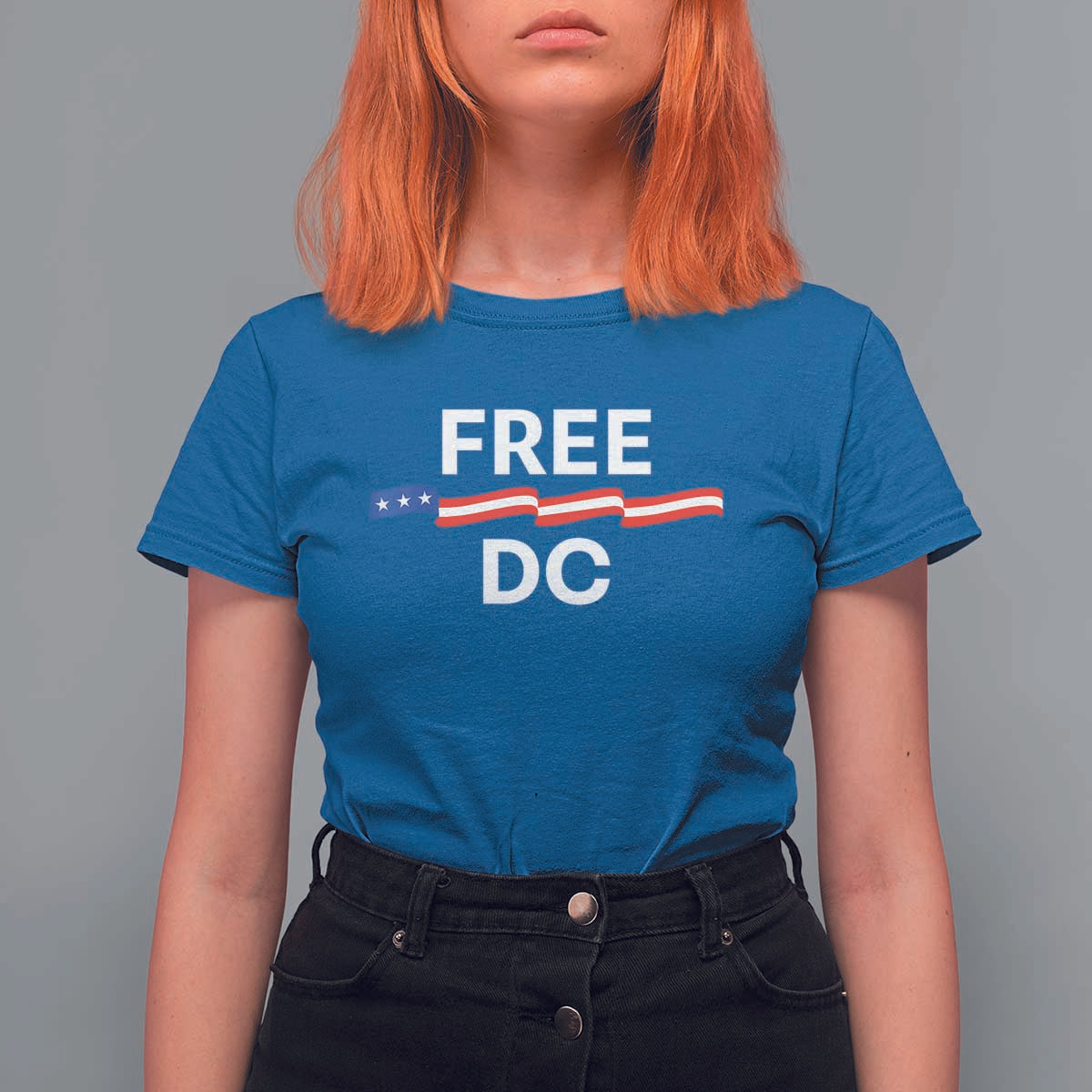 Free DC T Shirt For Women Defend Washington D.C. Statehood Rights - Wonder Print Shop