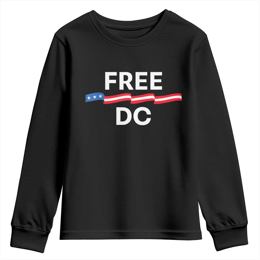 Free DC Youth Sweatshirt Defend Washington D.C. Statehood Rights - Wonder Print Shop