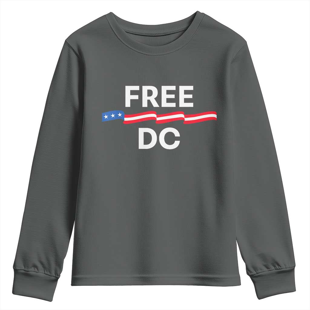 Free DC Youth Sweatshirt Defend Washington D.C. Statehood Rights - Wonder Print Shop