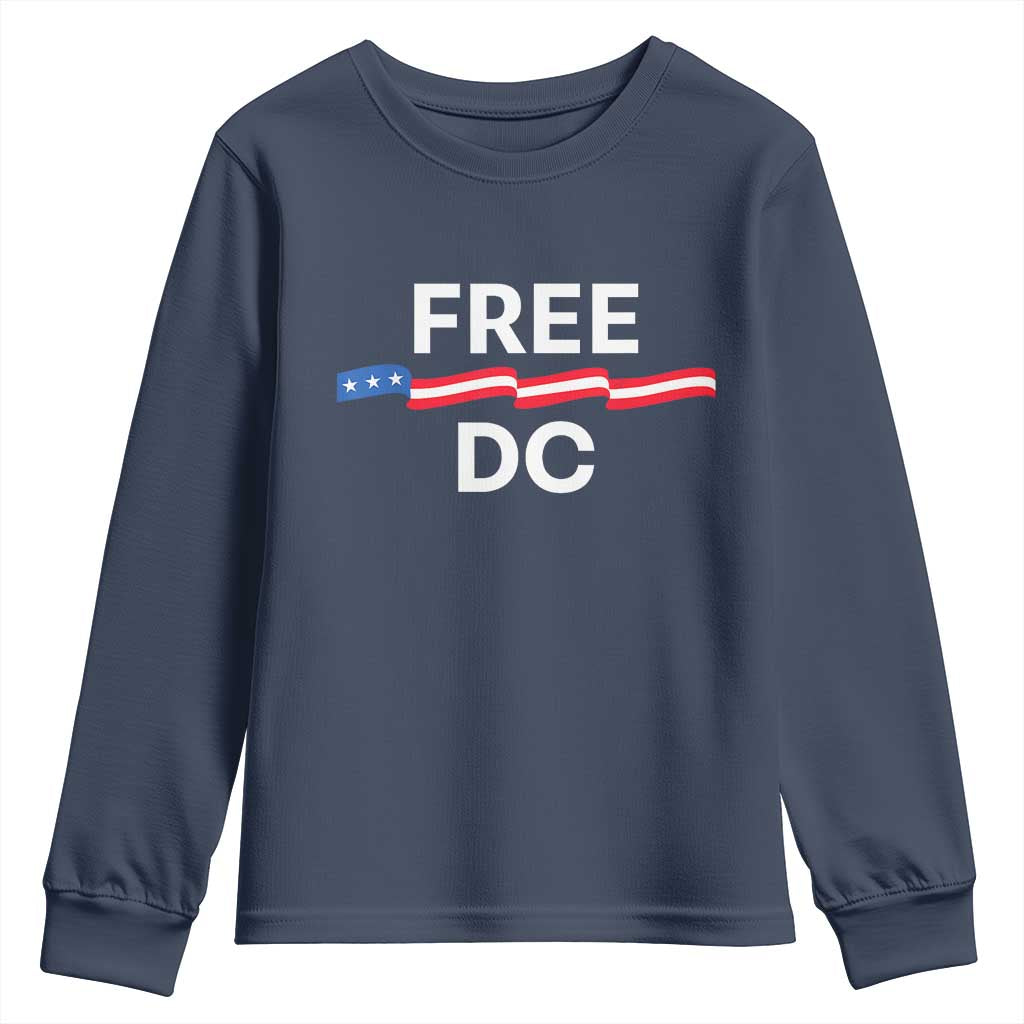 Free DC Youth Sweatshirt Defend Washington D.C. Statehood Rights - Wonder Print Shop