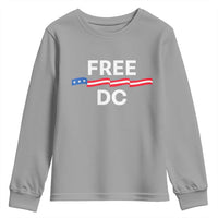 Free DC Youth Sweatshirt Defend Washington D.C. Statehood Rights - Wonder Print Shop