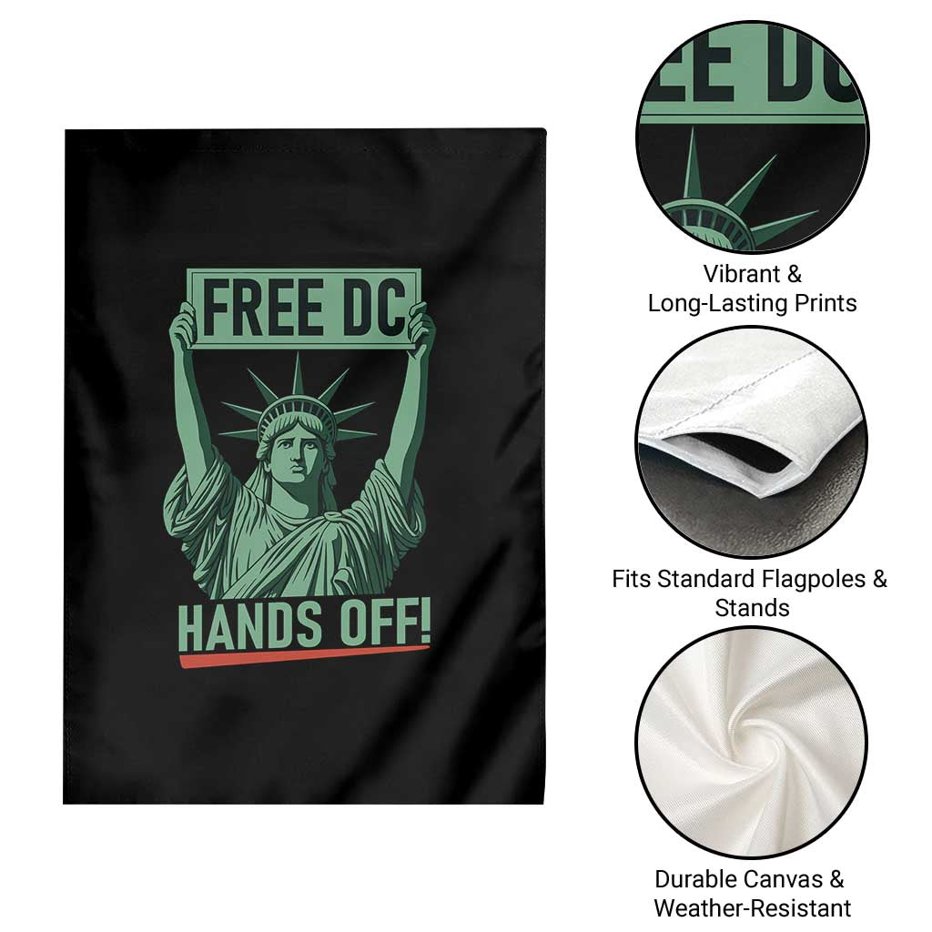Free DC Hands Off Garden Flag Statue of Liberty for Washington D.C. Rights - Wonder Print Shop
