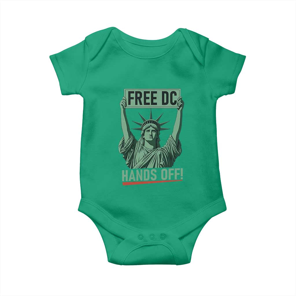Free DC Hands Off Baby Onesie Statue of Liberty for Washington D.C. Rights - Wonder Print Shop