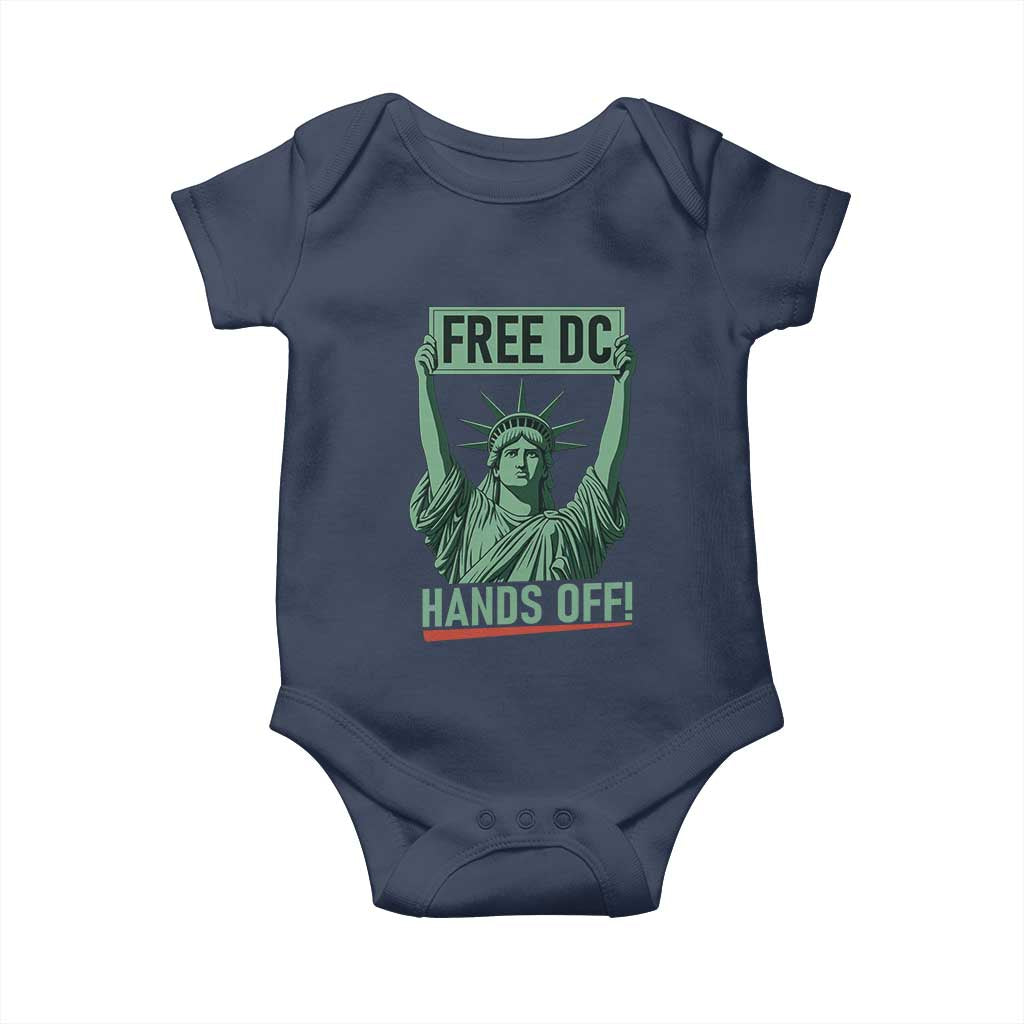 Free DC Hands Off Baby Onesie Statue of Liberty for Washington D.C. Rights - Wonder Print Shop