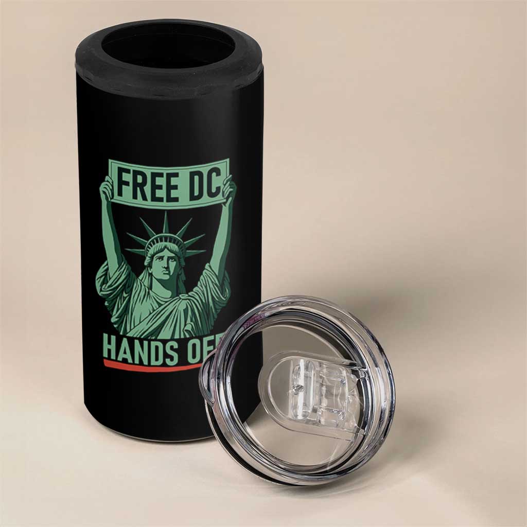 Free DC Hands Off 4 in 1 Can Cooler Tumbler Statue of Liberty for Washington D.C. Rights - Wonder Print Shop