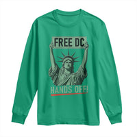 Free DC Hands Off Long Sleeve Shirt Statue of Liberty for Washington D.C. Rights - Wonder Print Shop