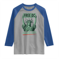 Free DC Hands Off Raglan Shirt Statue of Liberty for Washington D.C. Rights - Wonder Print Shop