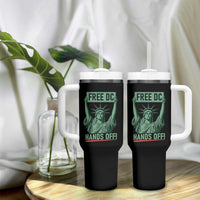 Free DC Hands Off Tumbler With Handle Statue of Liberty for Washington D.C. Rights - Wonder Print Shop