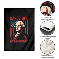 Hands Off DC Patriotic Garden Flag George Washington American Flag - Wonder Print Shop