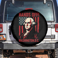 Hands Off DC Patriotic Spare Tire Cover George Washington American Flag - Wonder Print Shop