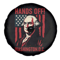 Hands Off DC Patriotic Spare Tire Cover George Washington American Flag - Wonder Print Shop