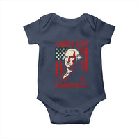 Hands Off DC Patriotic Baby Onesie George Washington American Flag - Wonder Print Shop