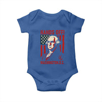 Hands Off DC Patriotic Baby Onesie George Washington American Flag - Wonder Print Shop