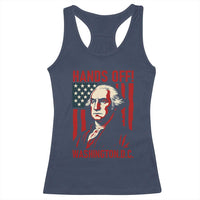 Hands Off DC Patriotic Racerback Tank Top George Washington American Flag - Wonder Print Shop
