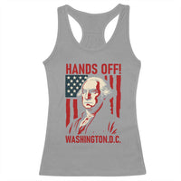 Hands Off DC Patriotic Racerback Tank Top George Washington American Flag - Wonder Print Shop