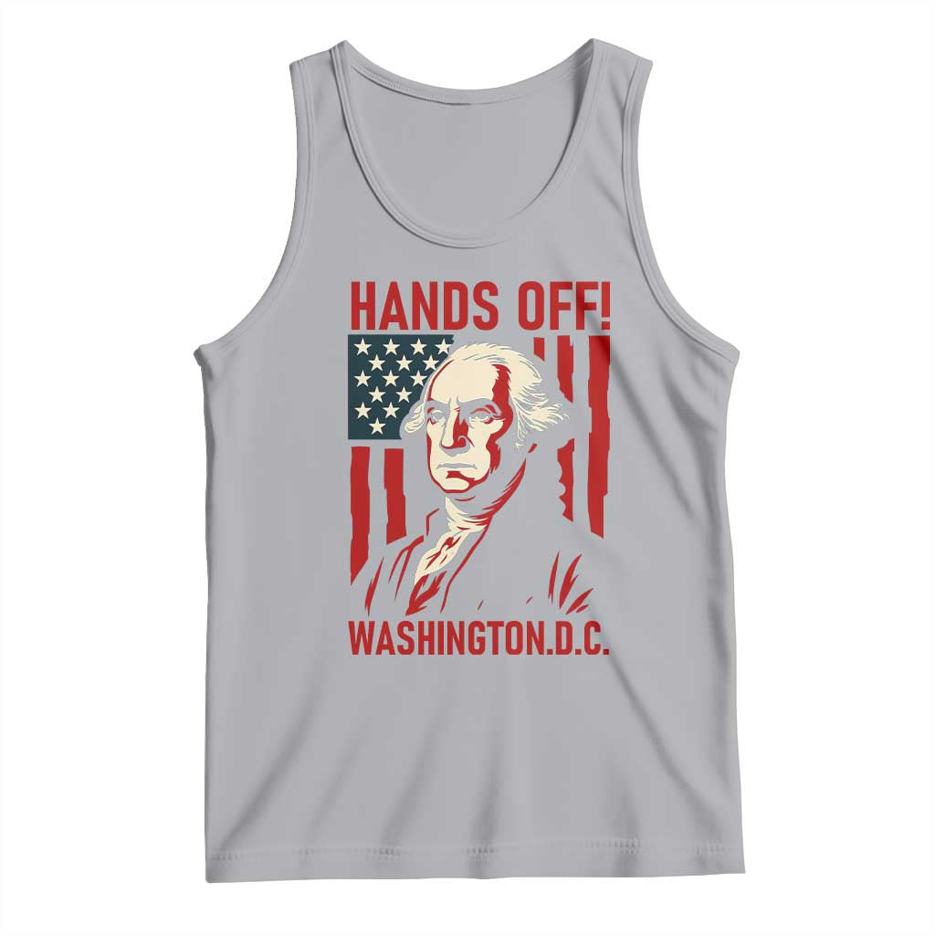 Hands Off DC Patriotic Tank Top George Washington American Flag - Wonder Print Shop