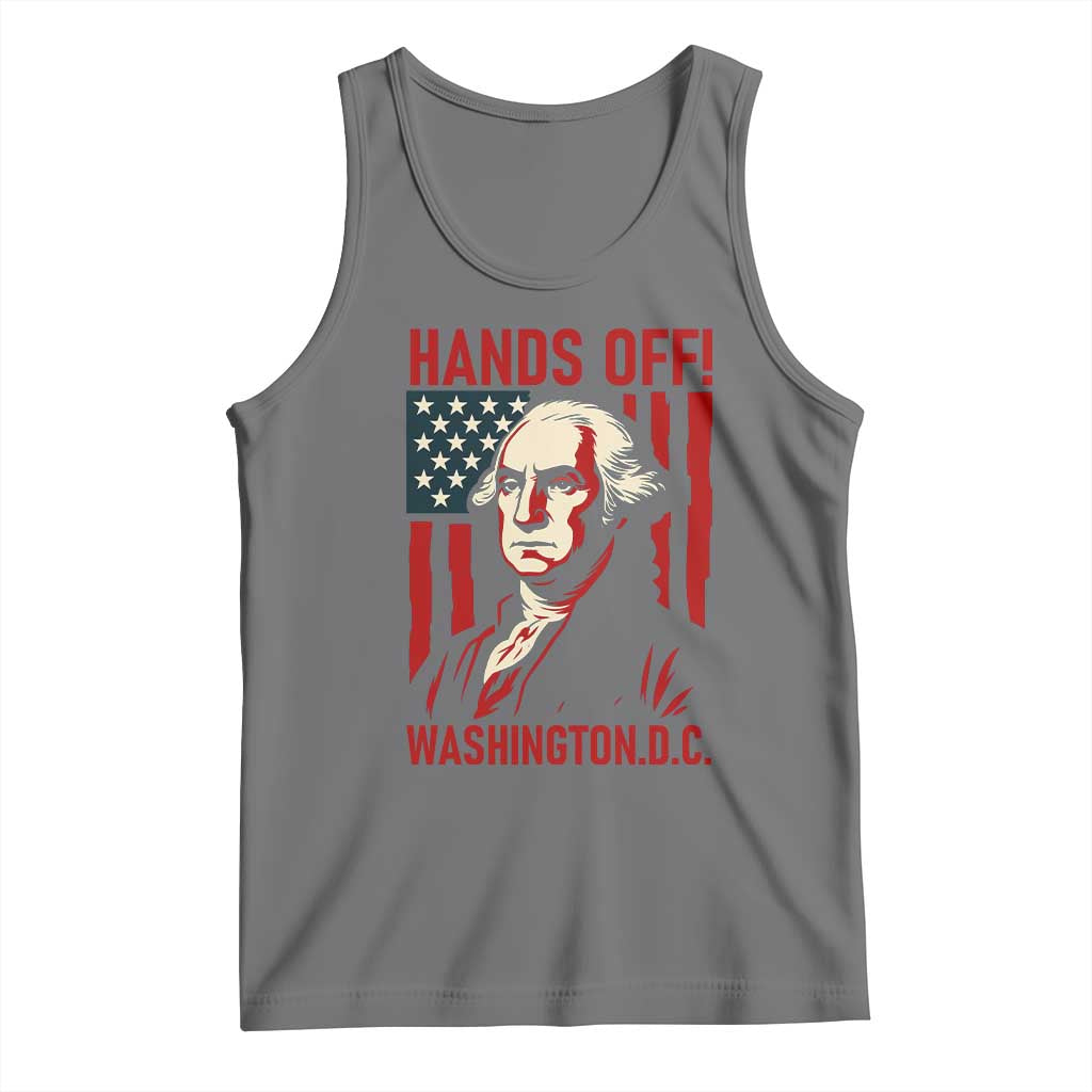 Hands Off DC Patriotic Tank Top George Washington American Flag - Wonder Print Shop