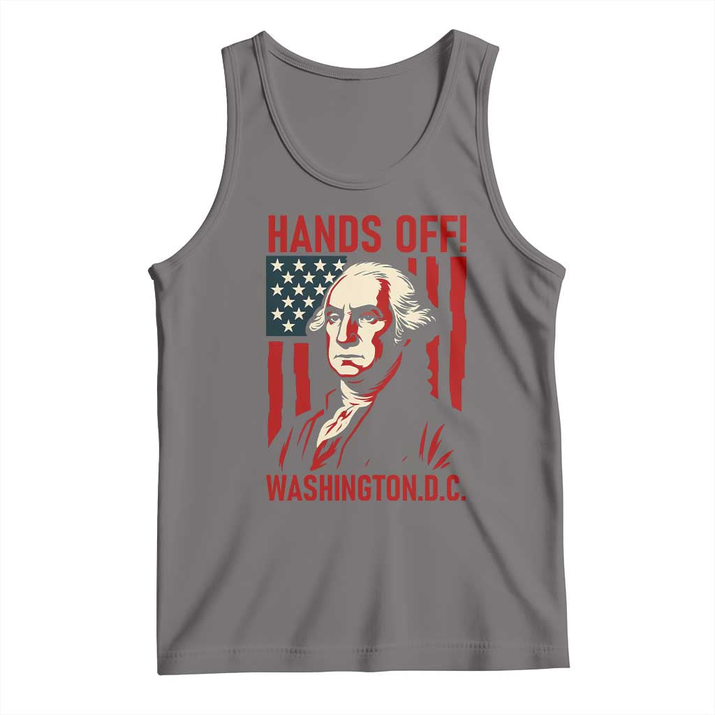 Hands Off DC Patriotic Tank Top George Washington American Flag - Wonder Print Shop
