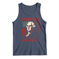 Hands Off DC Patriotic Tank Top George Washington American Flag - Wonder Print Shop