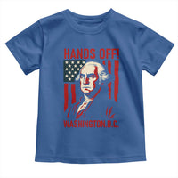 Hands Off DC Patriotic Toddler T Shirt George Washington American Flag - Wonder Print Shop