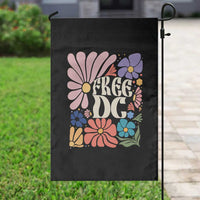 Free DC Subtle Groovy Floral Garden Flag Washington D.C. Rights Retro Hippie Style - Wonder Print Shop