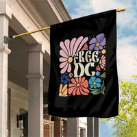 Free DC Subtle Groovy Floral Garden Flag Washington D.C. Rights Retro Hippie Style - Wonder Print Shop