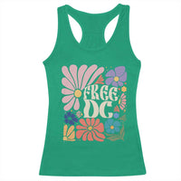 Free DC Subtle Groovy Floral Racerback Tank Top Washington D.C. Rights Retro Hippie Style - Wonder Print Shop