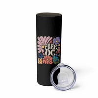 Free DC Subtle Groovy Floral Skinny Tumbler Washington D.C. Rights Retro Hippie Style - Wonder Print Shop