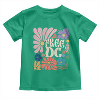 Free DC Subtle Groovy Floral Toddler T Shirt Washington D.C. Rights Retro Hippie Style - Wonder Print Shop