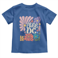 Free DC Subtle Groovy Floral Toddler T Shirt Washington D.C. Rights Retro Hippie Style - Wonder Print Shop
