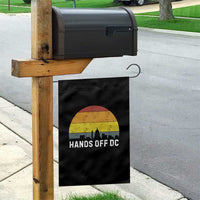 Hands Off DC Garden Flag Retro Washington D.C. Skyline - Wonder Print Shop