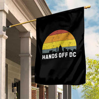 Hands Off DC Garden Flag Retro Washington D.C. Skyline - Wonder Print Shop