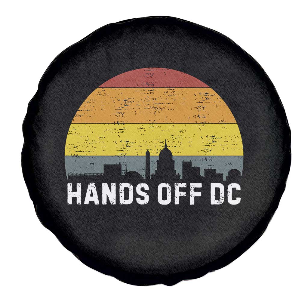 Hands Off DC Spare Tire Cover Retro Washington D.C. Skyline - Wonder Print Shop