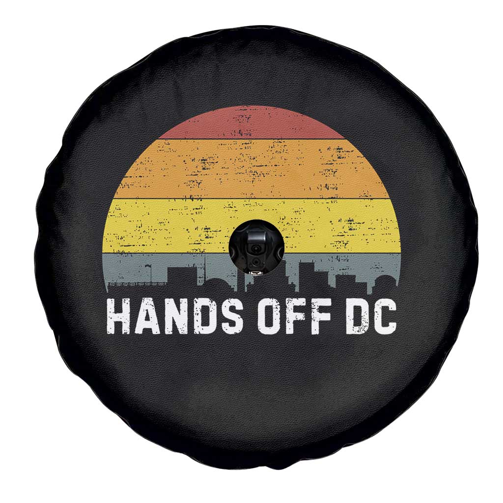 Hands Off DC Spare Tire Cover Retro Washington D.C. Skyline - Wonder Print Shop