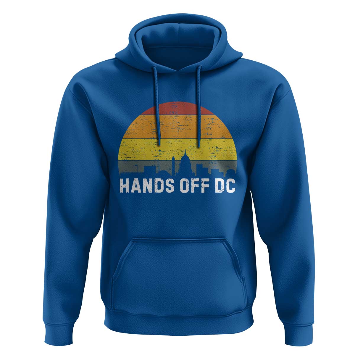 Hands Off DC Hoodie Retro Washington D.C. Skyline - Wonder Print Shop