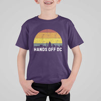 Hands Off DC T Shirt For Kid Retro Washington D.C. Skyline - Wonder Print Shop