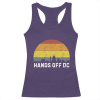 Hands Off DC Racerback Tank Top Retro Washington D.C. Skyline - Wonder Print Shop