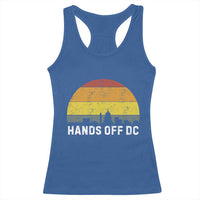 Hands Off DC Racerback Tank Top Retro Washington D.C. Skyline - Wonder Print Shop