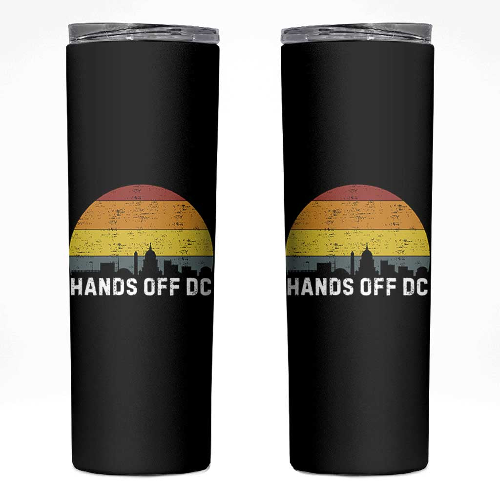 Hands Off DC Skinny Tumbler Retro Washington D.C. Skyline - Wonder Print Shop