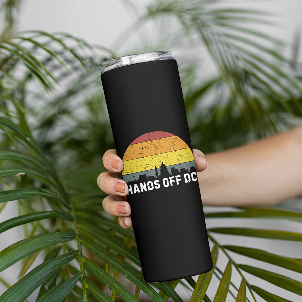 Hands Off DC Skinny Tumbler Retro Washington D.C. Skyline - Wonder Print Shop