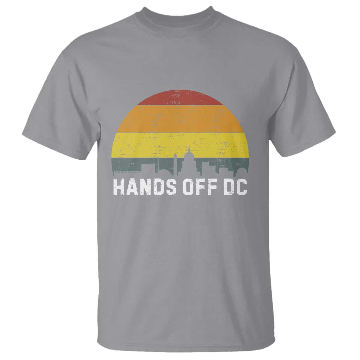Hands Off DC T Shirt Retro Washington D.C. Skyline - Wonder Print Shop