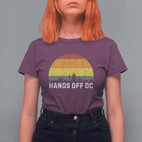 Hands Off DC T Shirt For Women Retro Washington D.C. Skyline - Wonder Print Shop