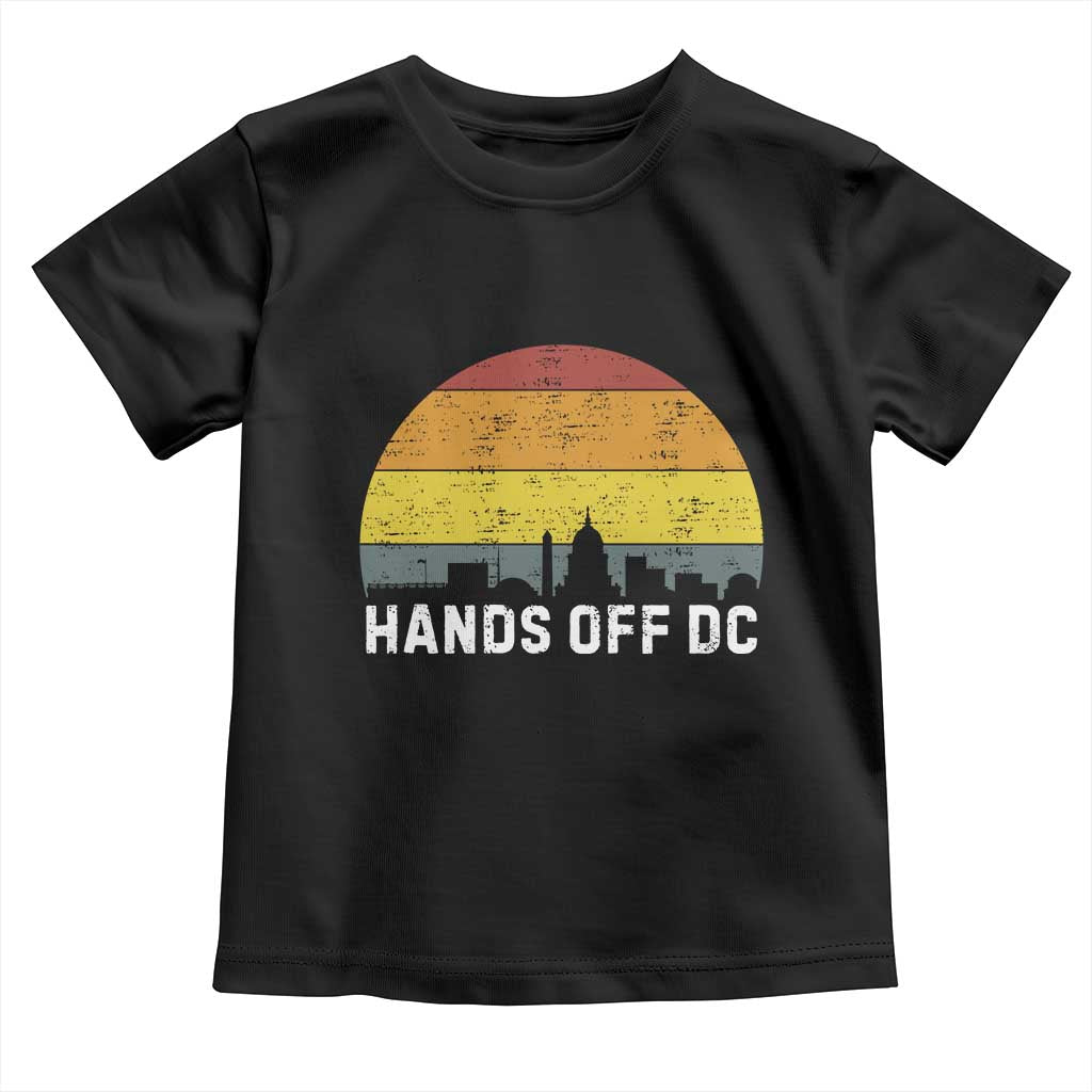 Hands Off DC Toddler T Shirt Retro Washington D.C. Skyline - Wonder Print Shop