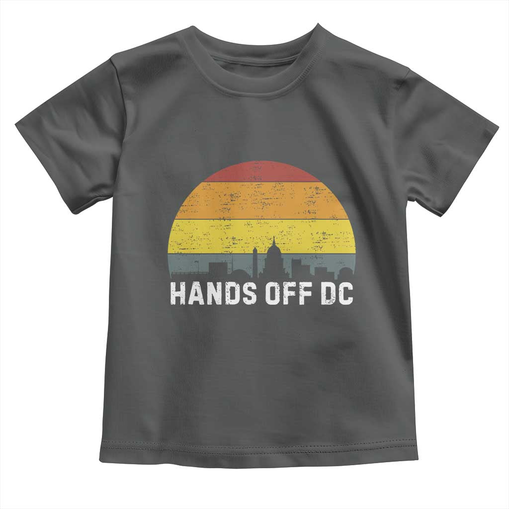 Hands Off DC Toddler T Shirt Retro Washington D.C. Skyline - Wonder Print Shop