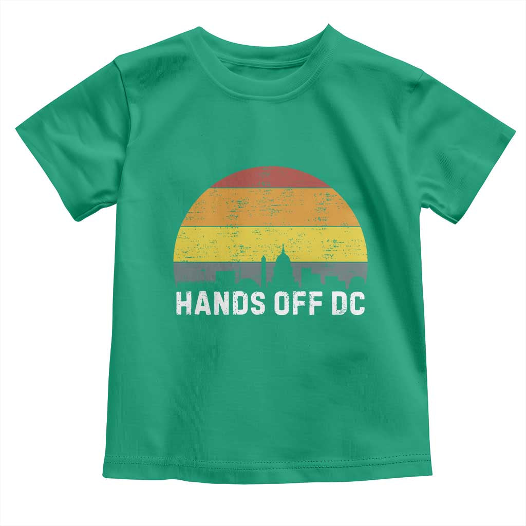 Hands Off DC Toddler T Shirt Retro Washington D.C. Skyline - Wonder Print Shop