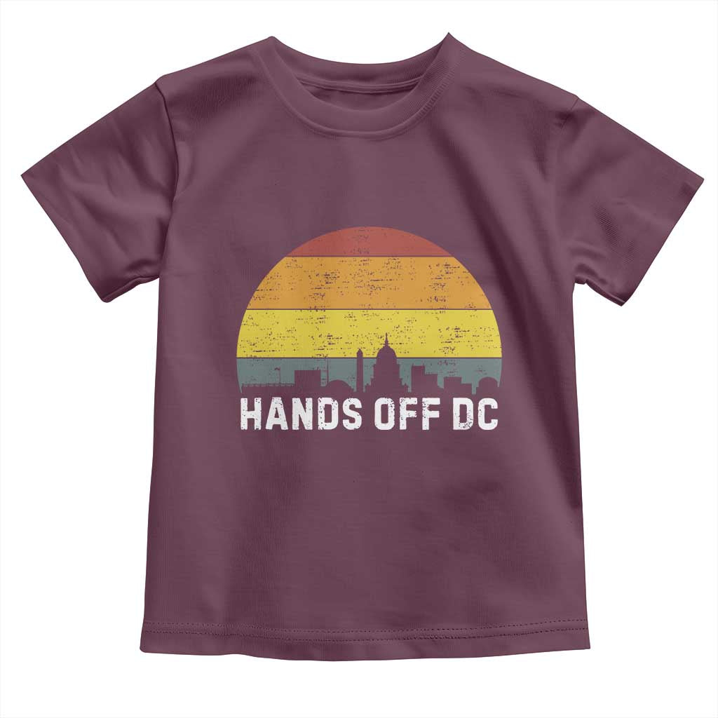 Hands Off DC Toddler T Shirt Retro Washington D.C. Skyline - Wonder Print Shop