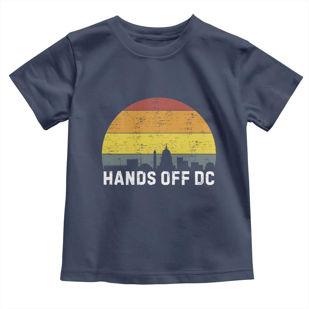 Hands Off DC Toddler T Shirt Retro Washington D.C. Skyline - Wonder Print Shop